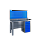 Стол-верстак слесарный однотумбовый, ВхШхГ 1473x1400x500, SLF 141.14.2-1R